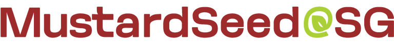 Official logo for MustardSeed@SG in red and green brand colours